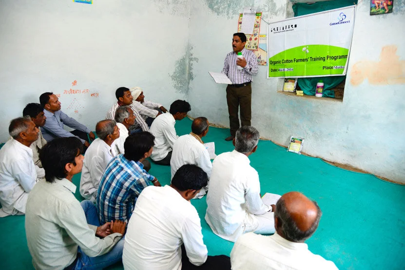 Farmers in a classroom.