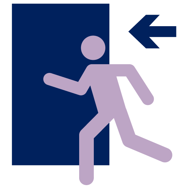 Emergency Escape Routes Icon